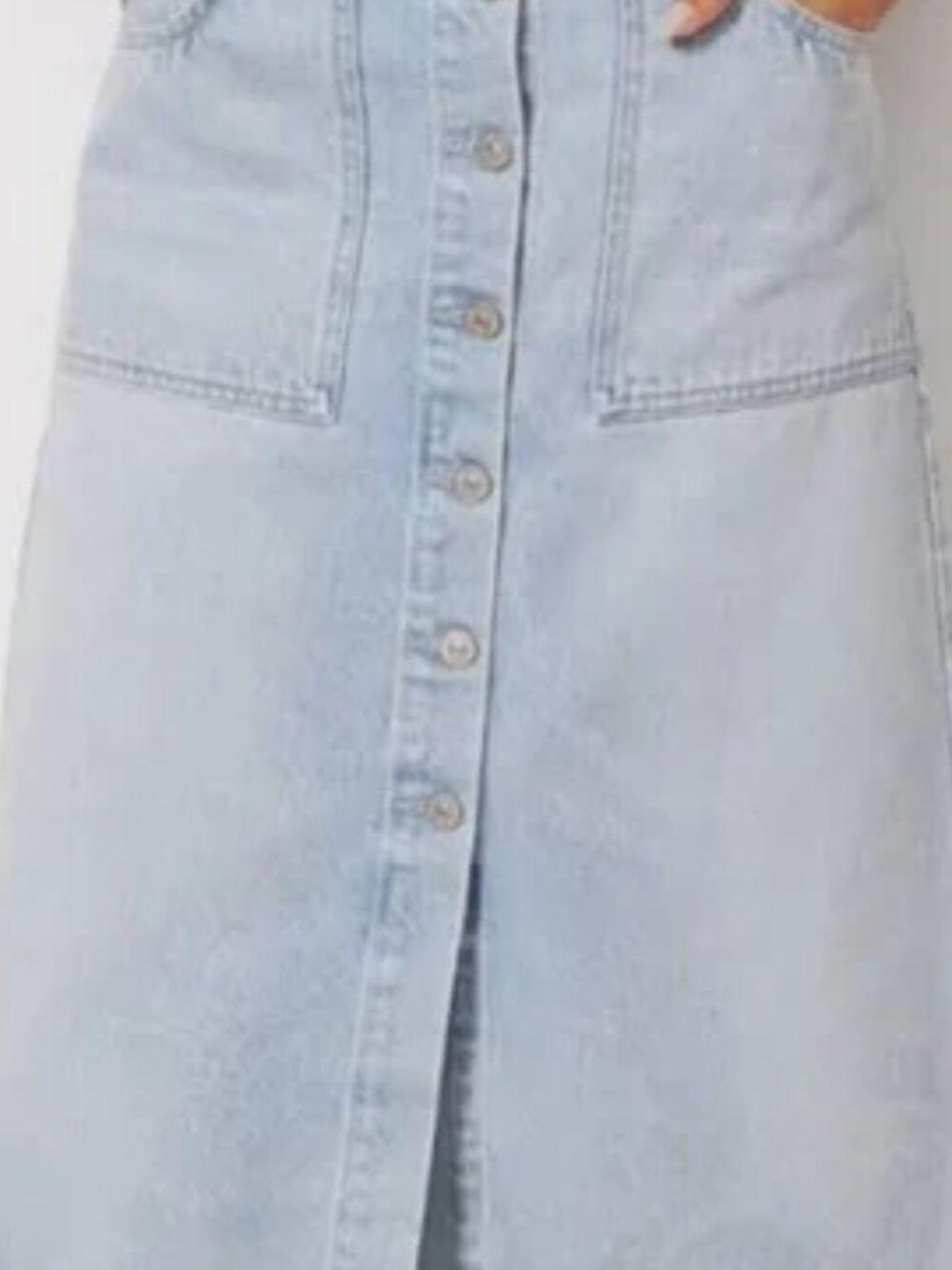 Citizens of Humanity Anouk denim midi skirt in a gorgeous light blue wash - Size